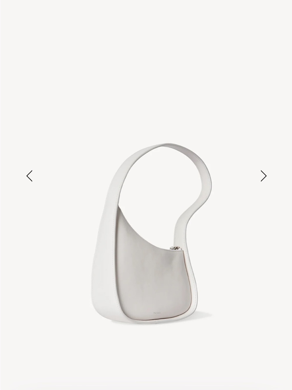 The Row Half Moon White Shoulder Bag - Picture 8 of 8